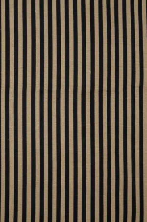 Black Gold 163 Striped Silk Shantung