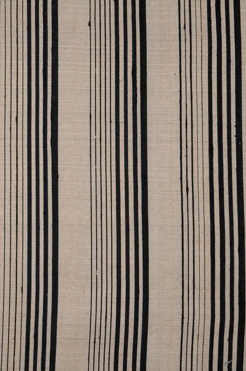 Black Gold 63 Striped Silk Shantung