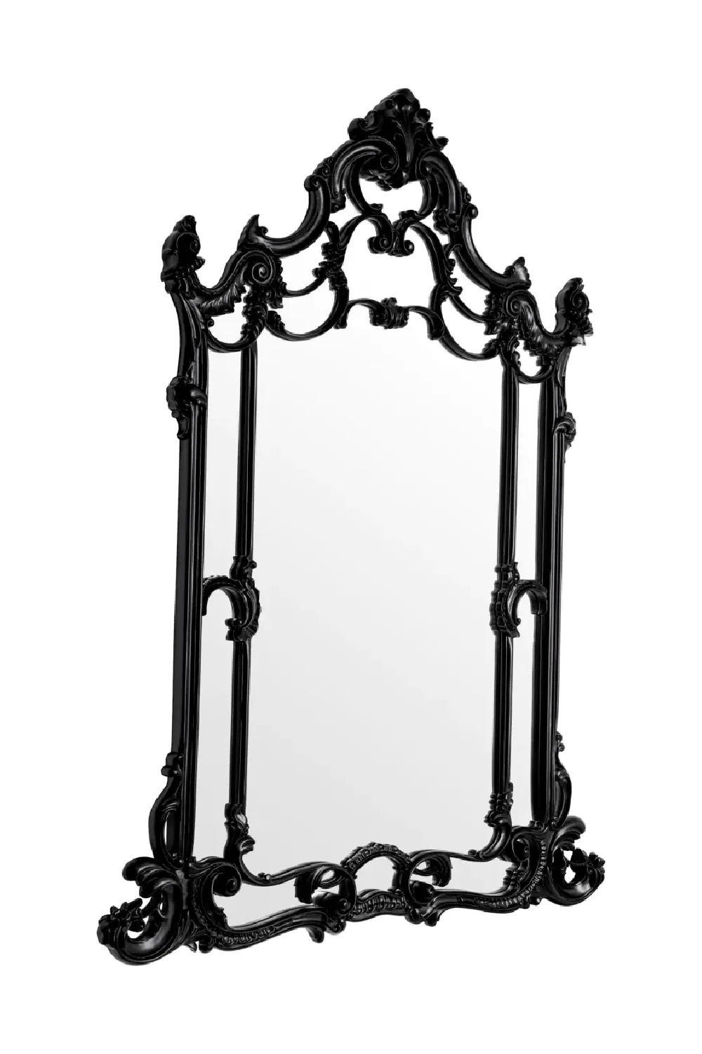 Black Hand-carved Mirror | Met x Eichholtz Chippendale