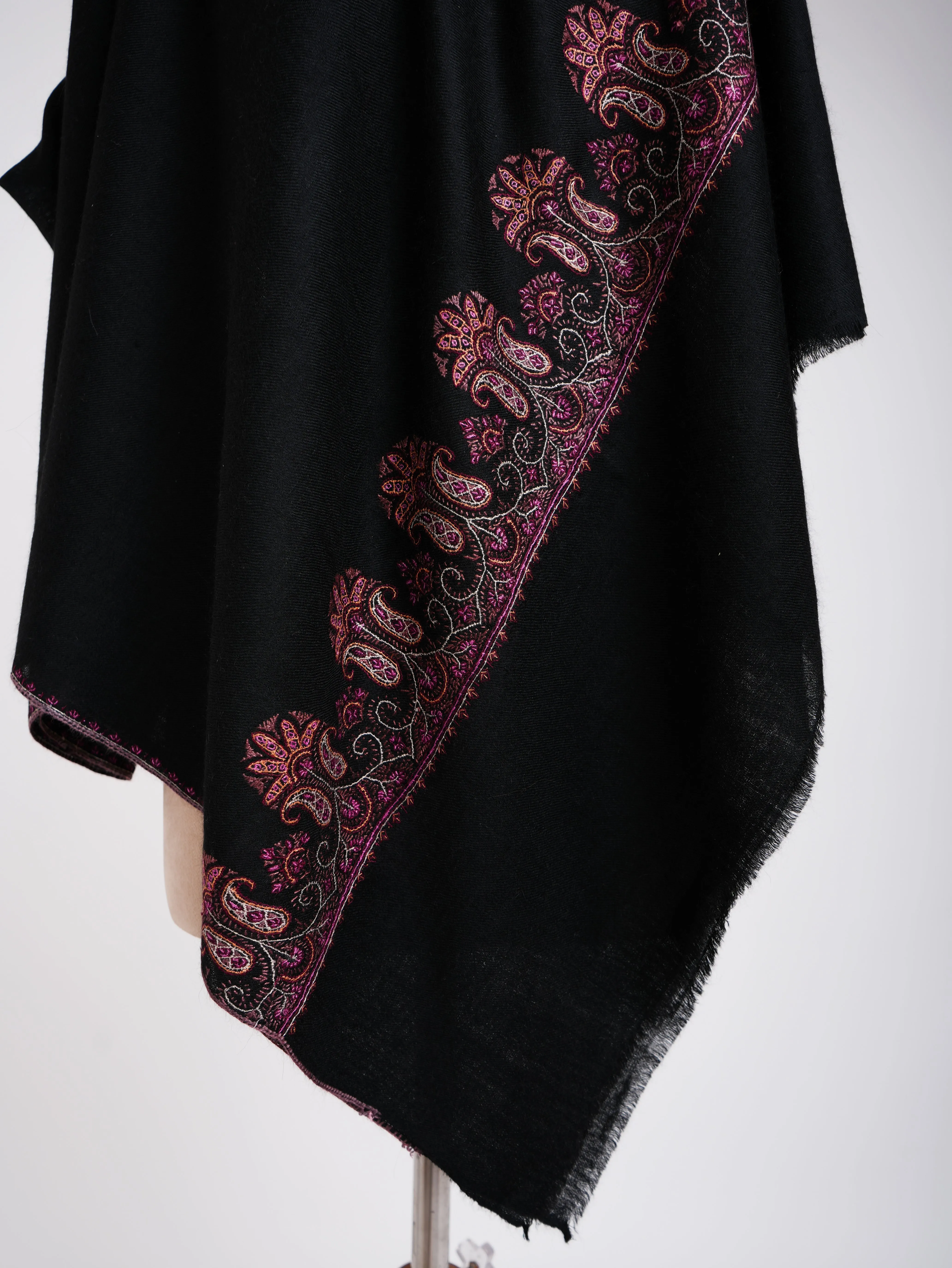 Black Handmade Pashmina Stole