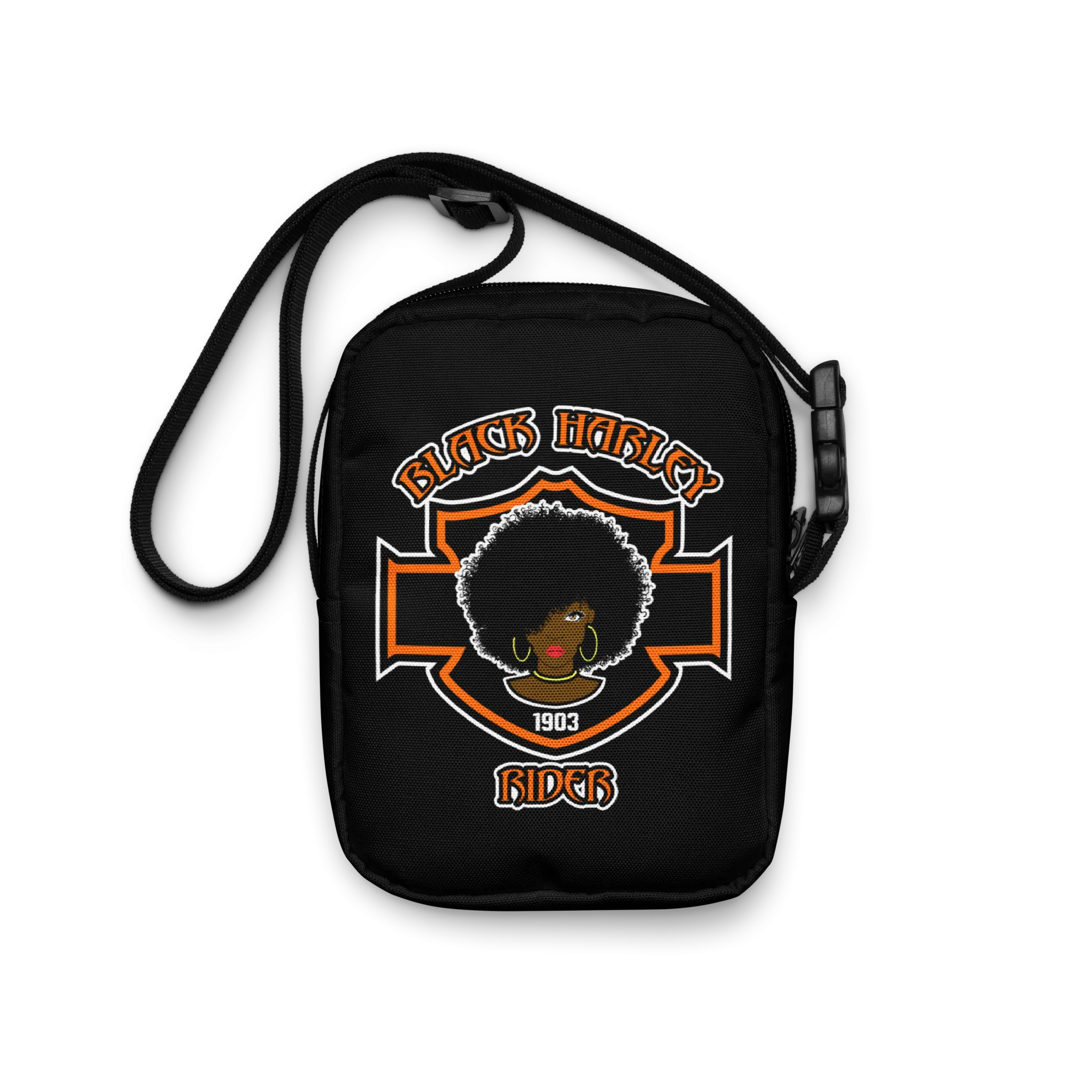 Black Harley Rider Utility Crossbody Bag