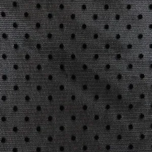 Black Heavily Dotted Tulle Fabric