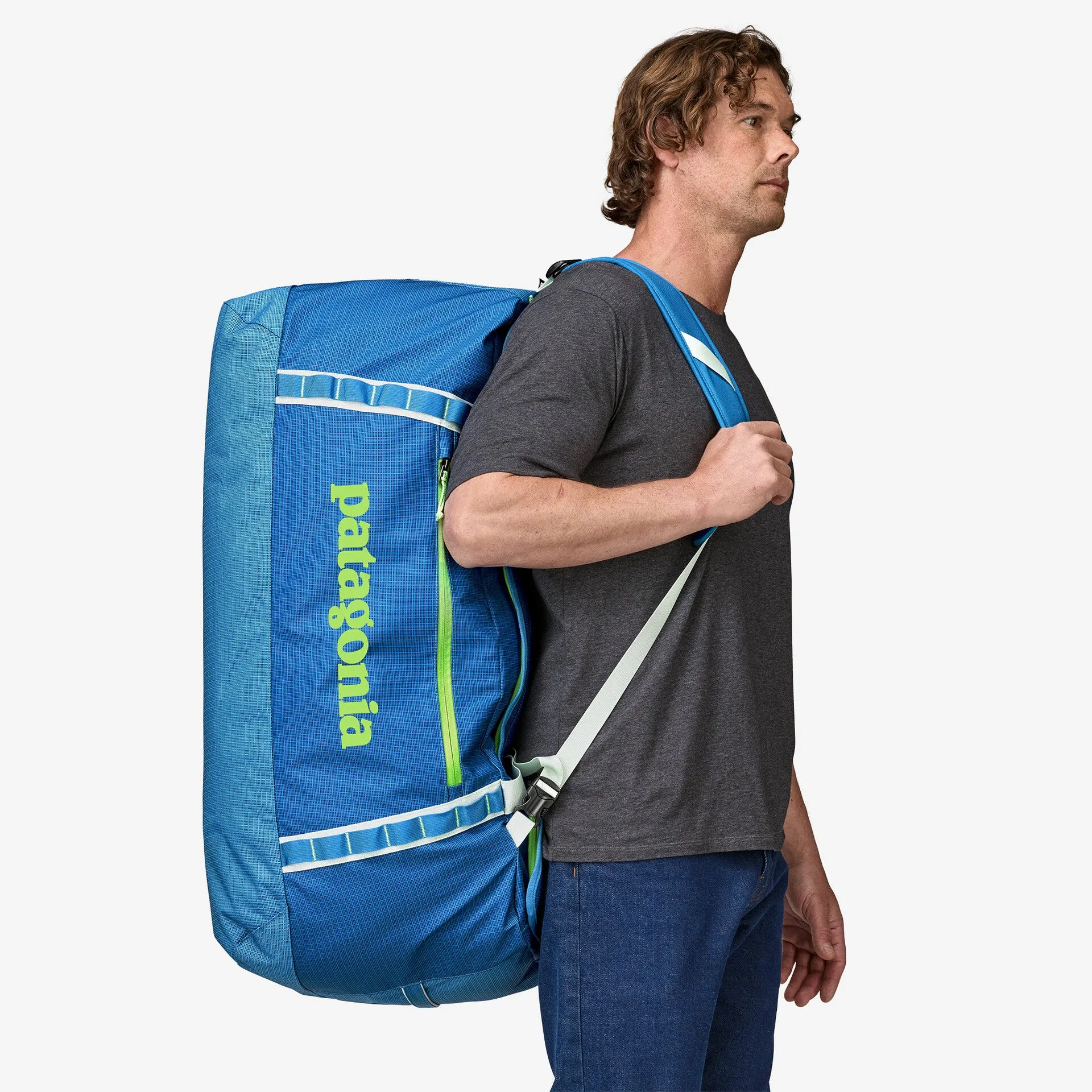 Black Hole bag 100 l. Patagonia, matte glow blue