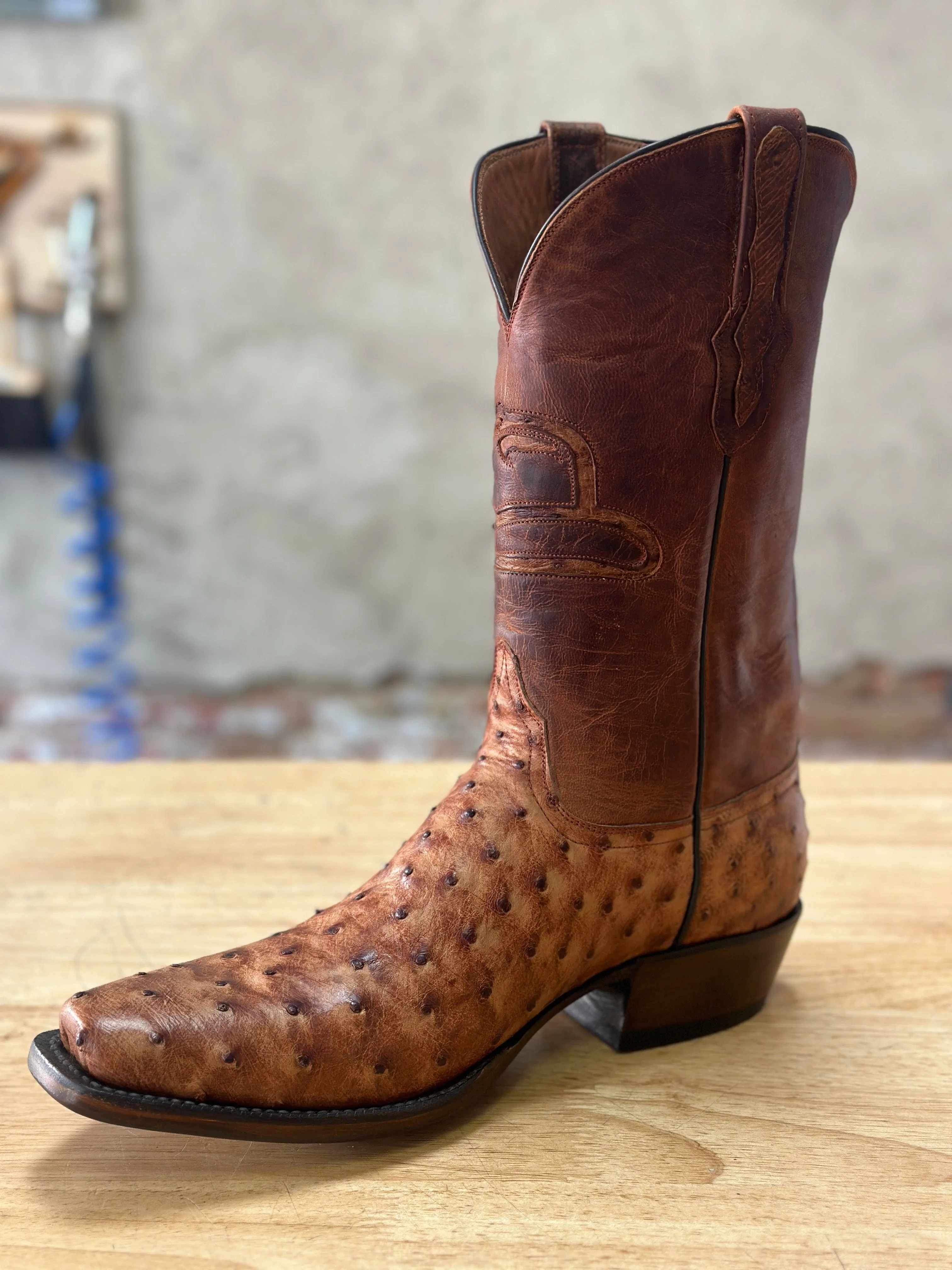 Black Jack Full Quill Ostrich Boots