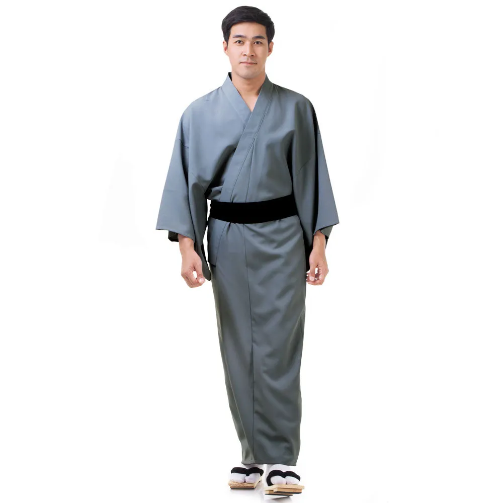 Black Kendo Japanese Men’s Yukata Kimono Robe