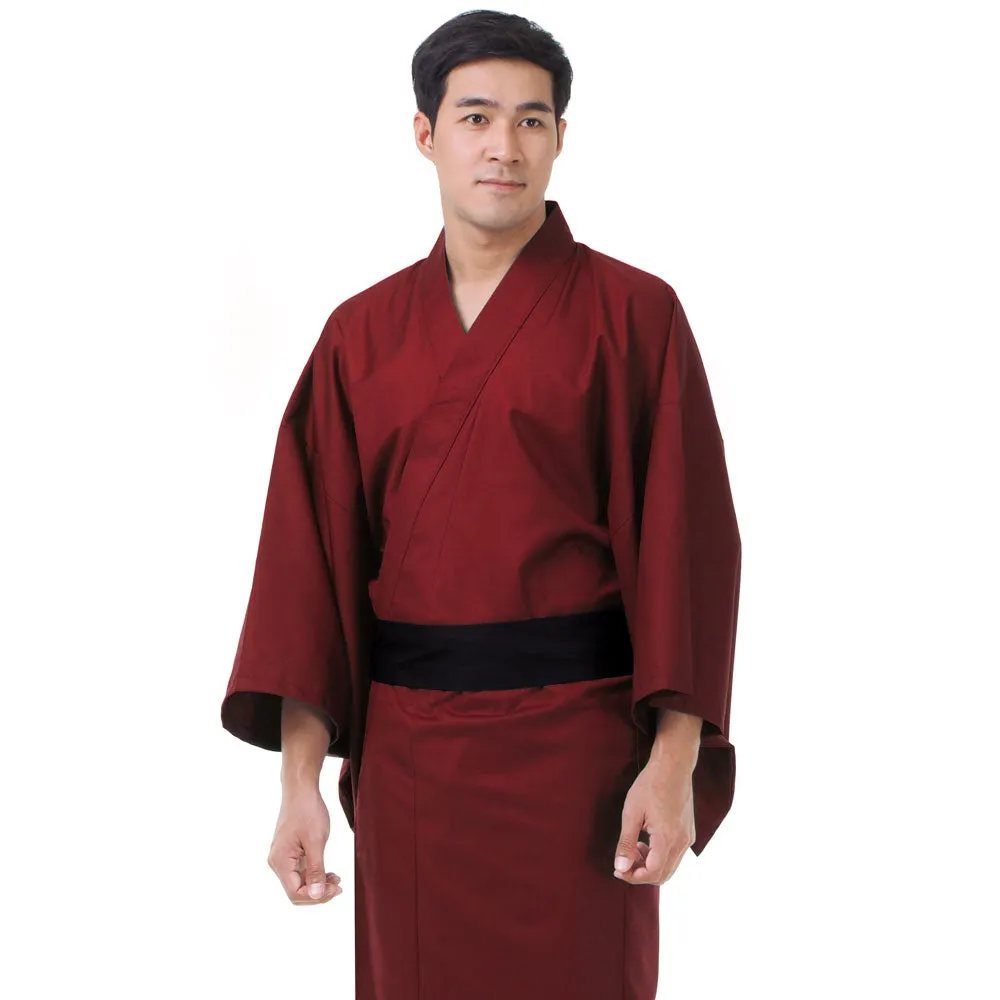 Black Kendo Japanese Men’s Yukata Kimono Robe