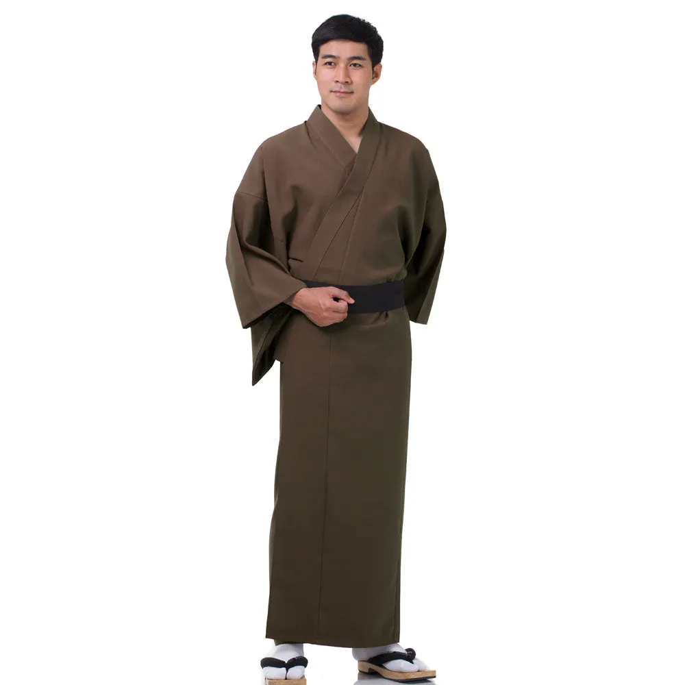 Black Kendo Japanese Men’s Yukata Kimono Robe