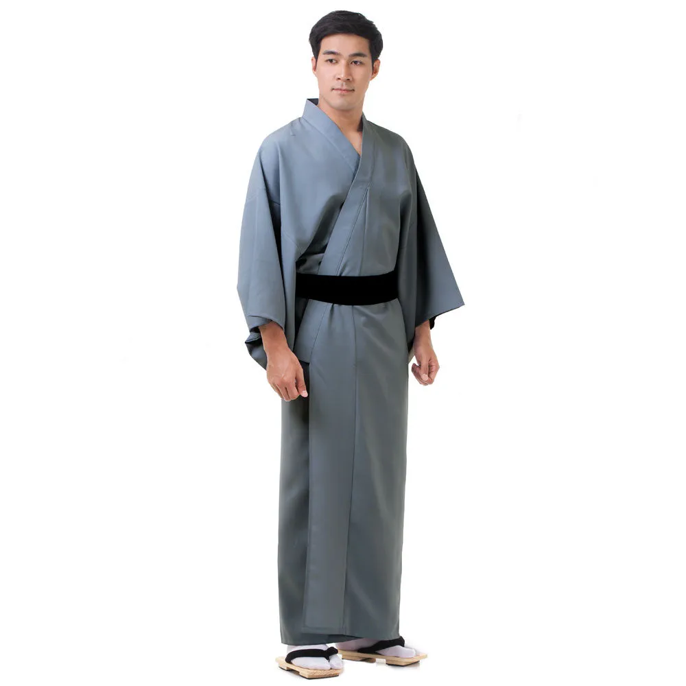 Black Kendo Japanese Men’s Yukata Kimono Robe