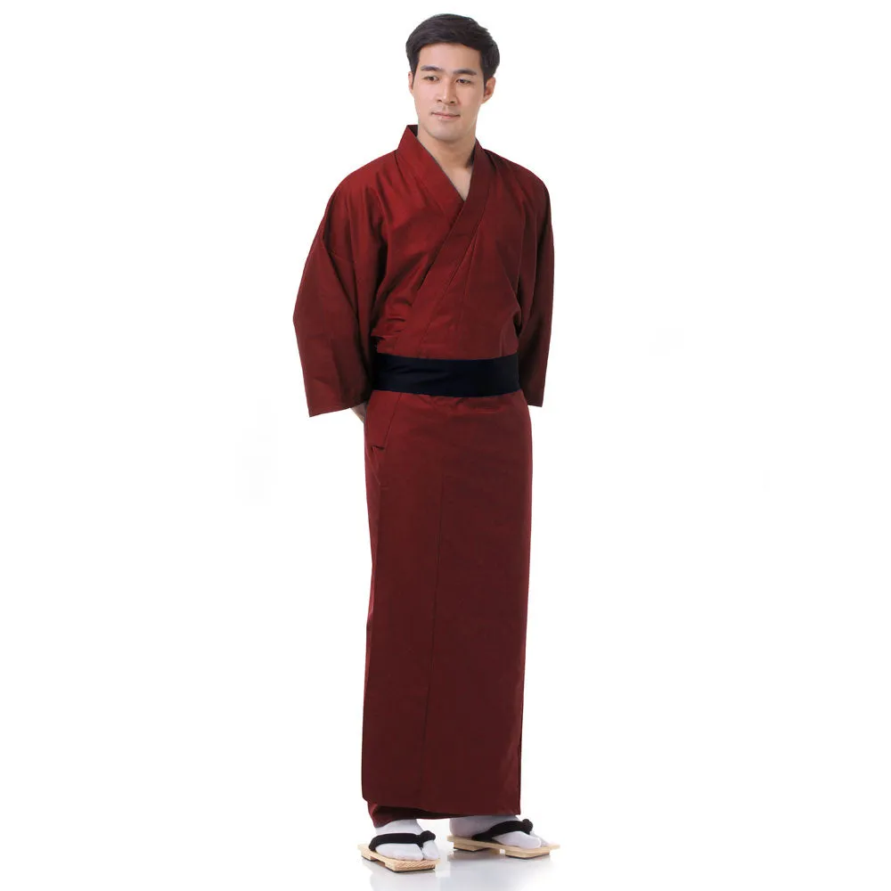 Black Kendo Japanese Men’s Yukata Kimono Robe