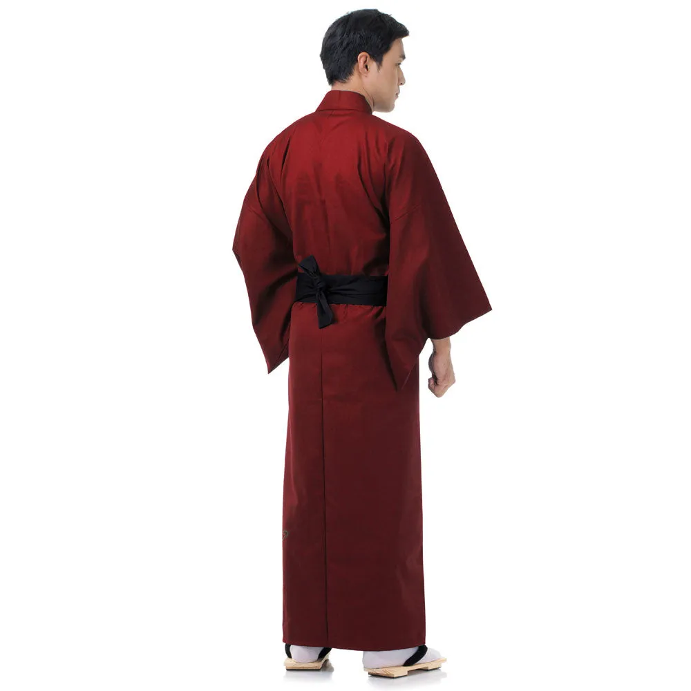 Black Kendo Japanese Men’s Yukata Kimono Robe