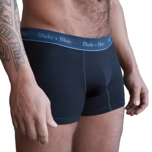 Black Knit Trunk Underwear - Made In USA