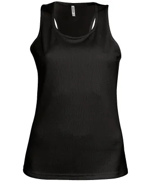 Black - Ladies' sports vest