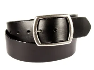 Black Latigo Wide Leather Belt