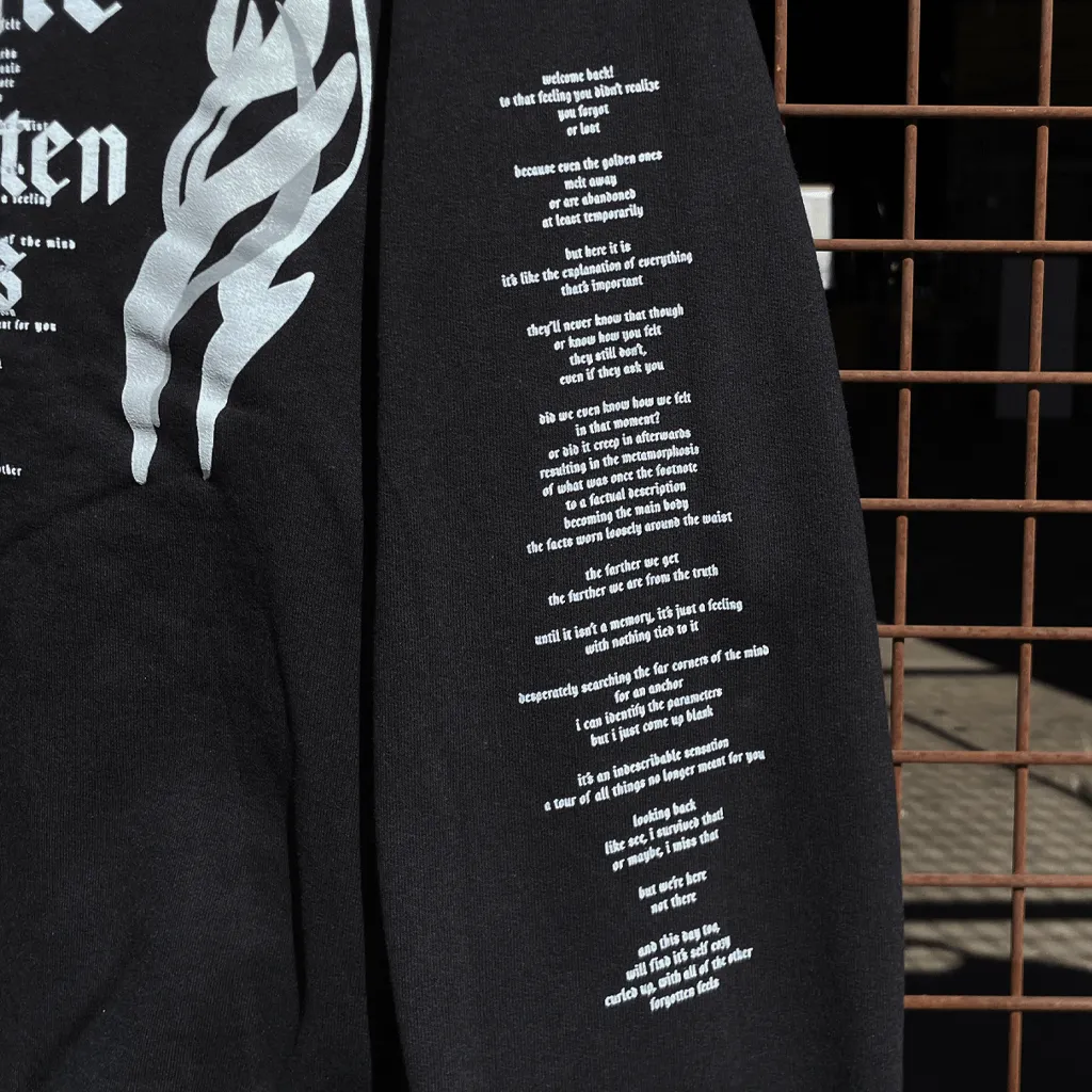 Black Letter Black Crewneck Sweatshirt