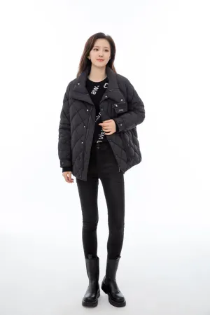 Black Lightweight Casual Down Jacket