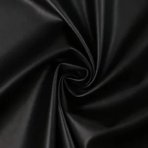 Black Lite Faux Leather 1/2 Yard - Sallie Tomato