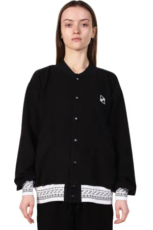 Black Logo Print Jacket