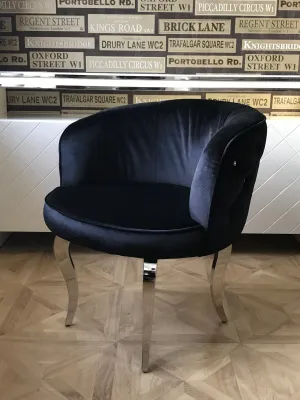 Black Luxury Glamour Armchair