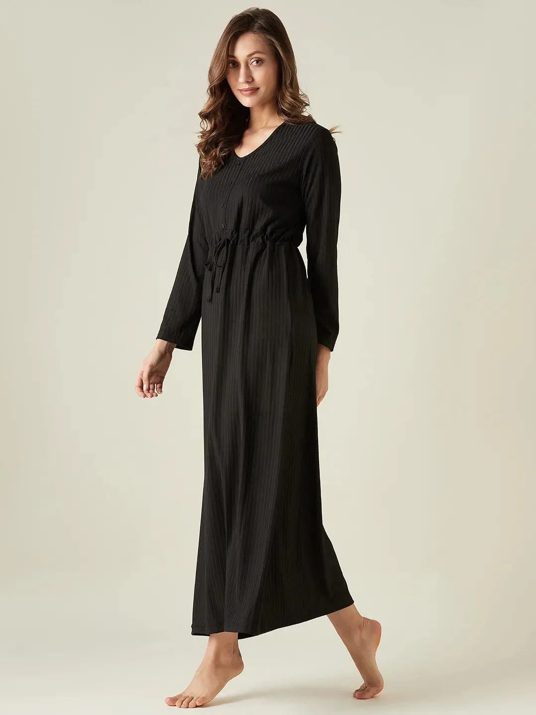 Black maxi lounge dress