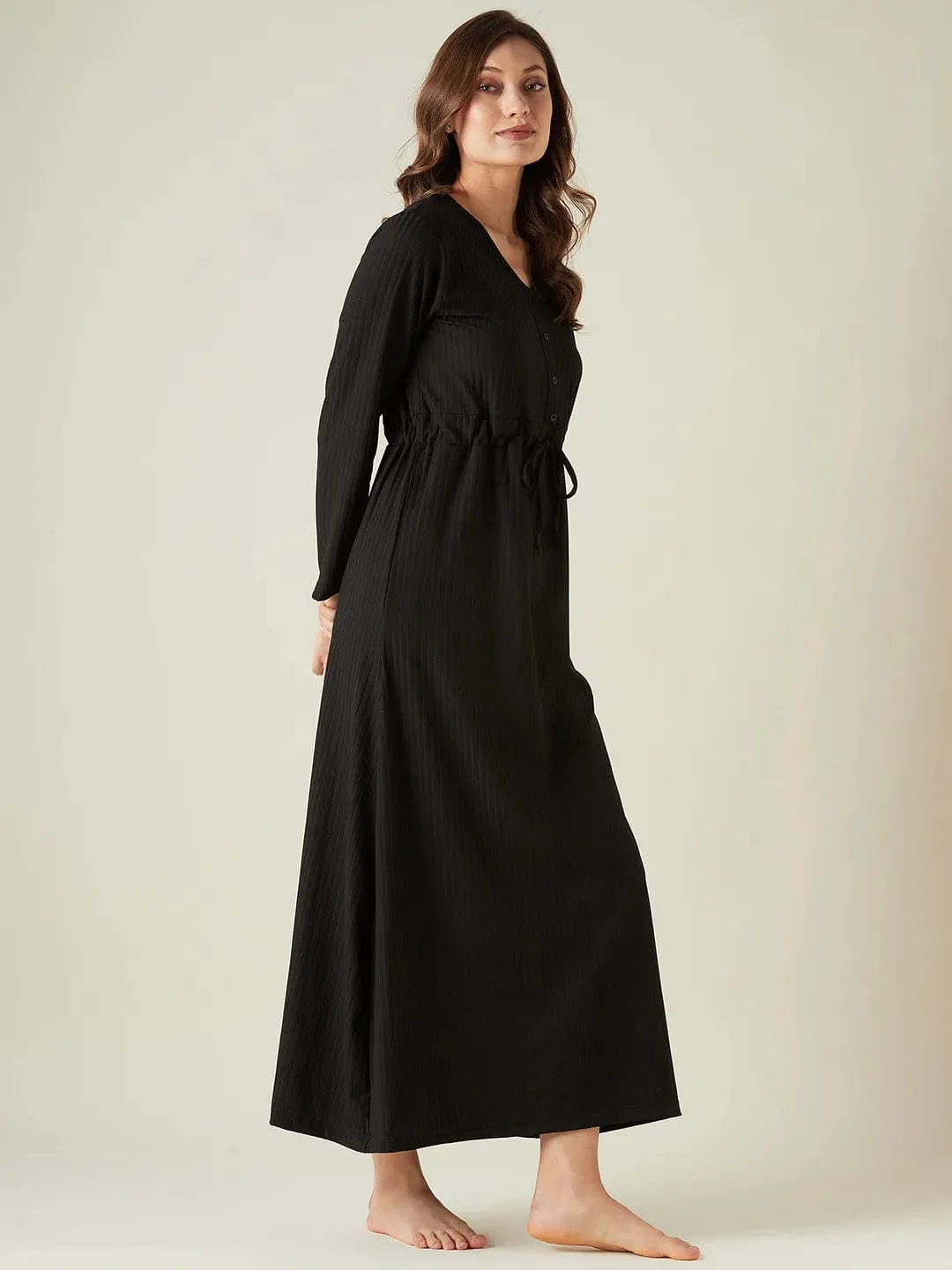 Black maxi lounge dress