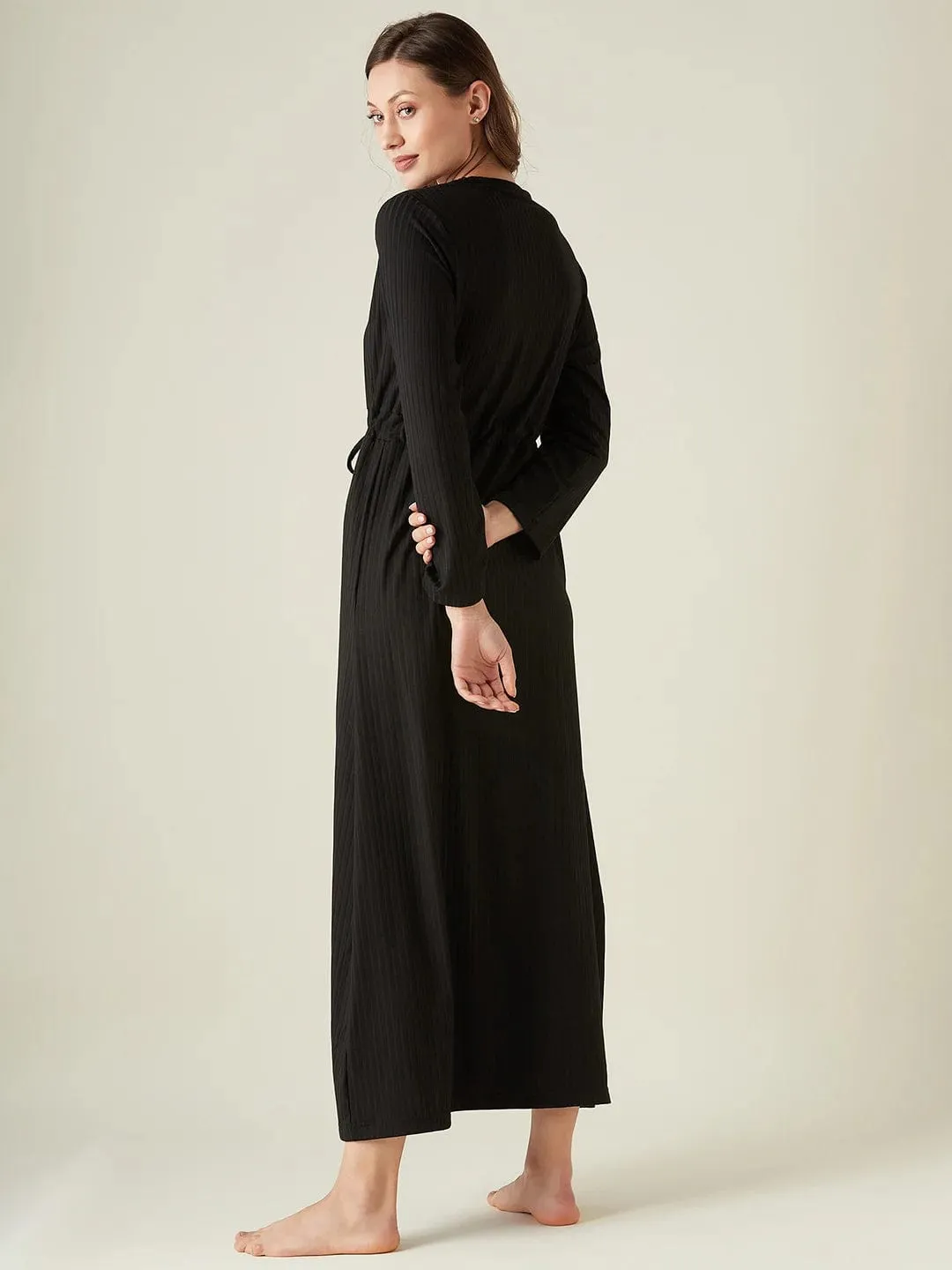 Black maxi lounge dress