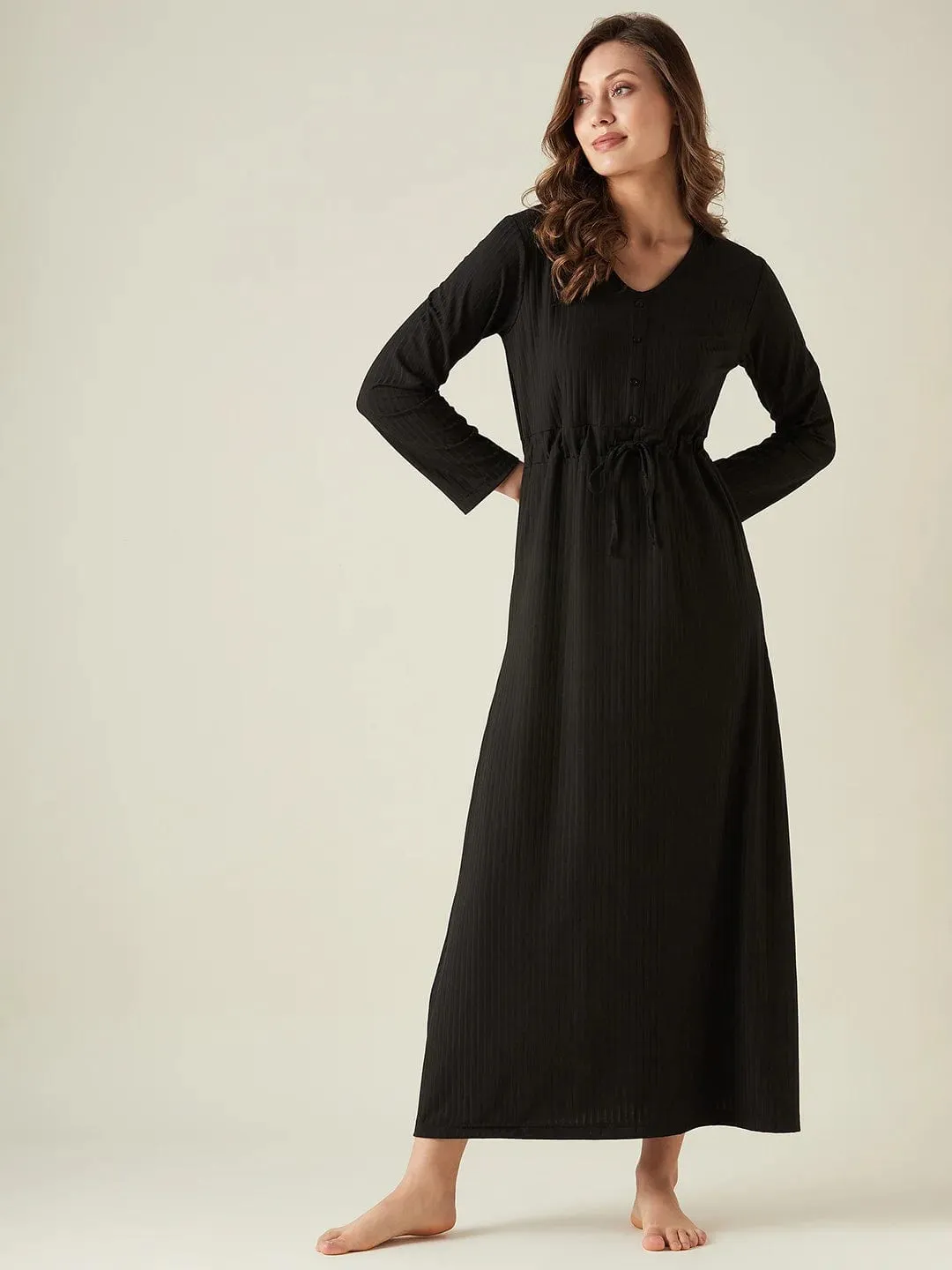 Black maxi lounge dress