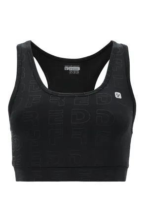 Black Medium Support Sports Bra Racer Back