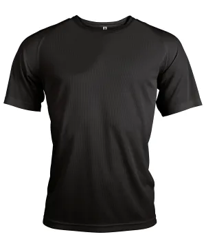 Black - Men's short-sleeved sports T-shirt