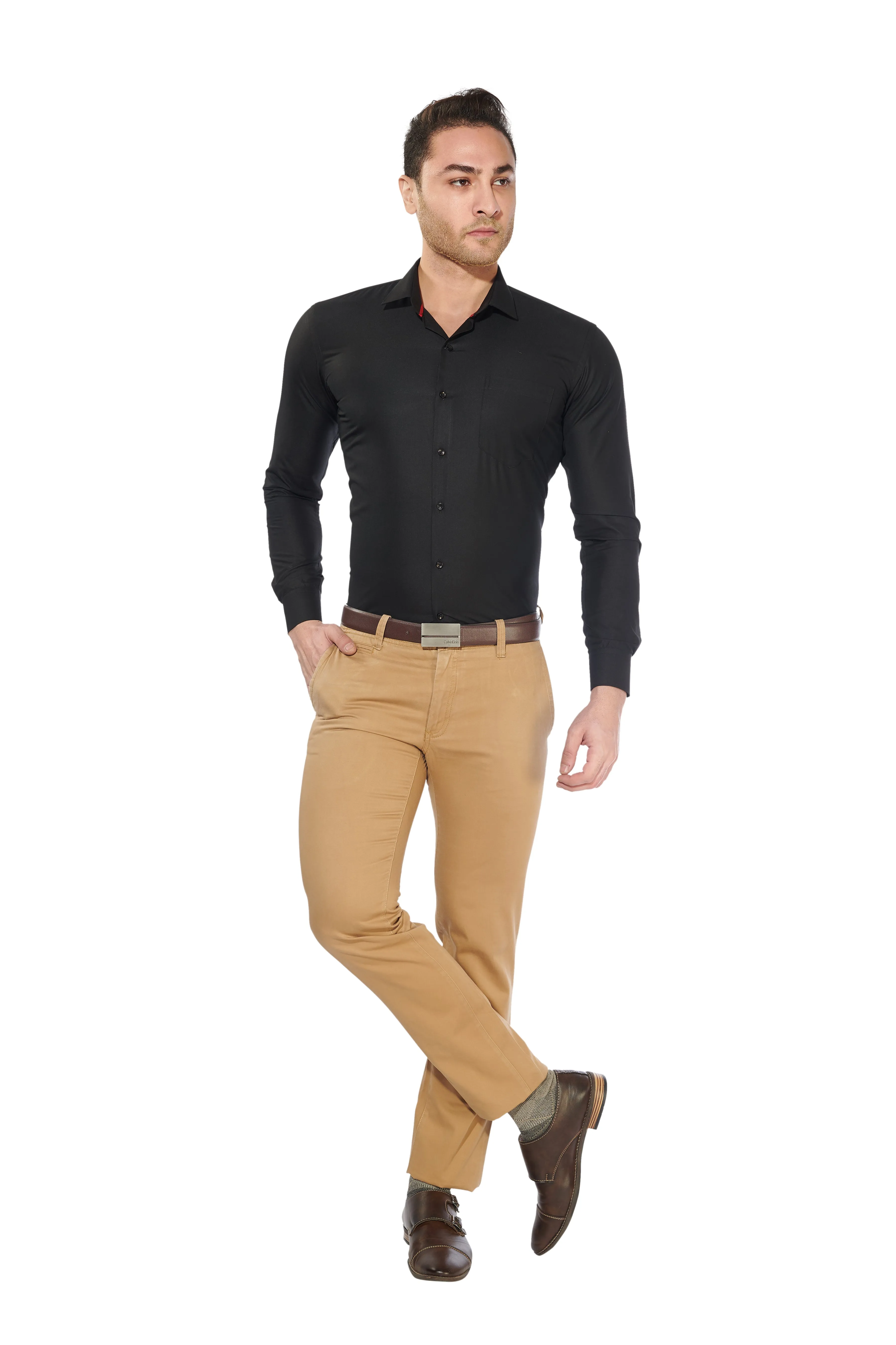 Black | Mens Slim-Fit Shirt