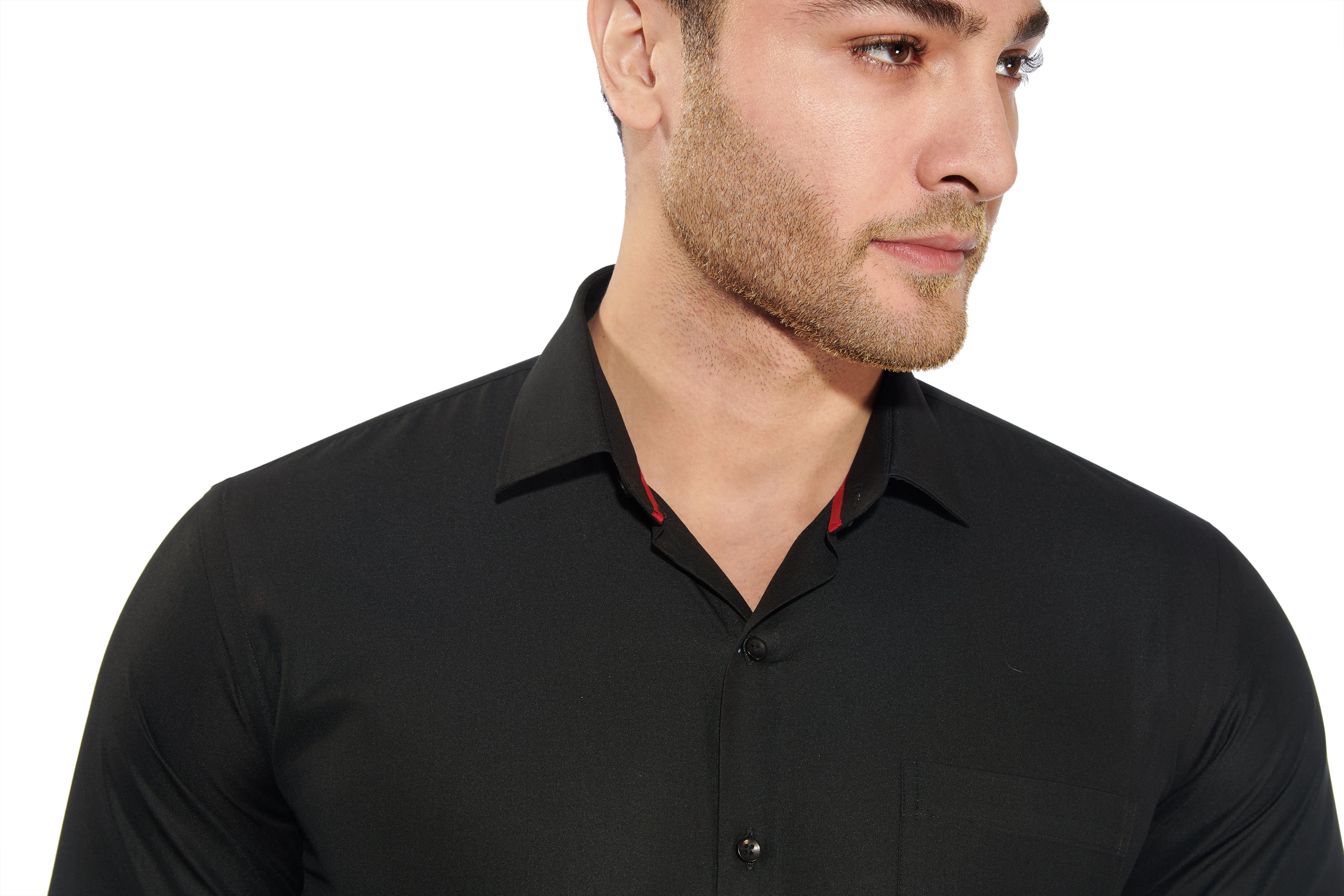 Black | Mens Slim-Fit Shirt