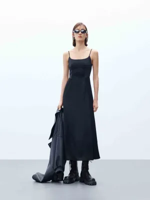 Black Midi Cami Dress