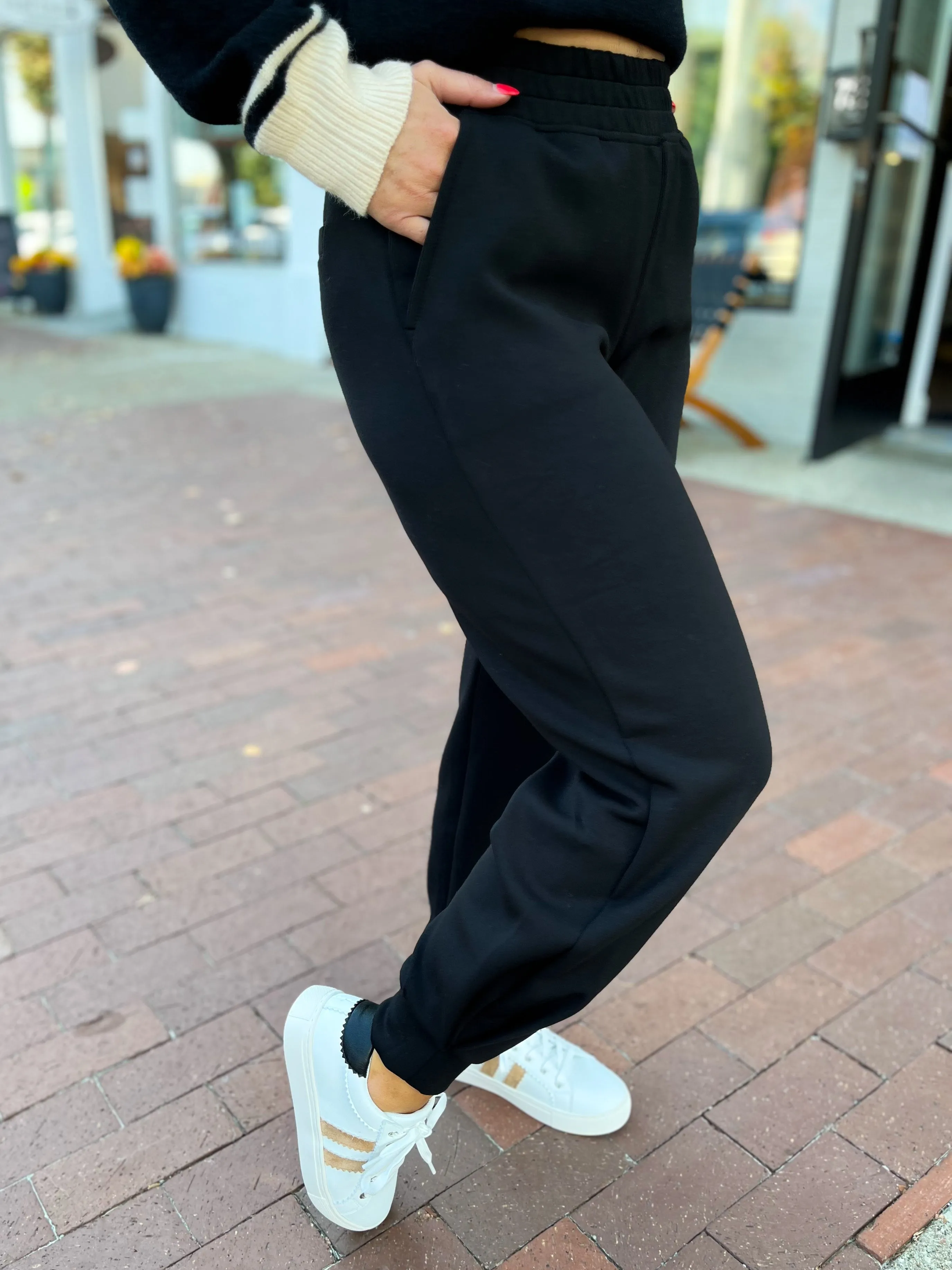 Black Modal Joggers