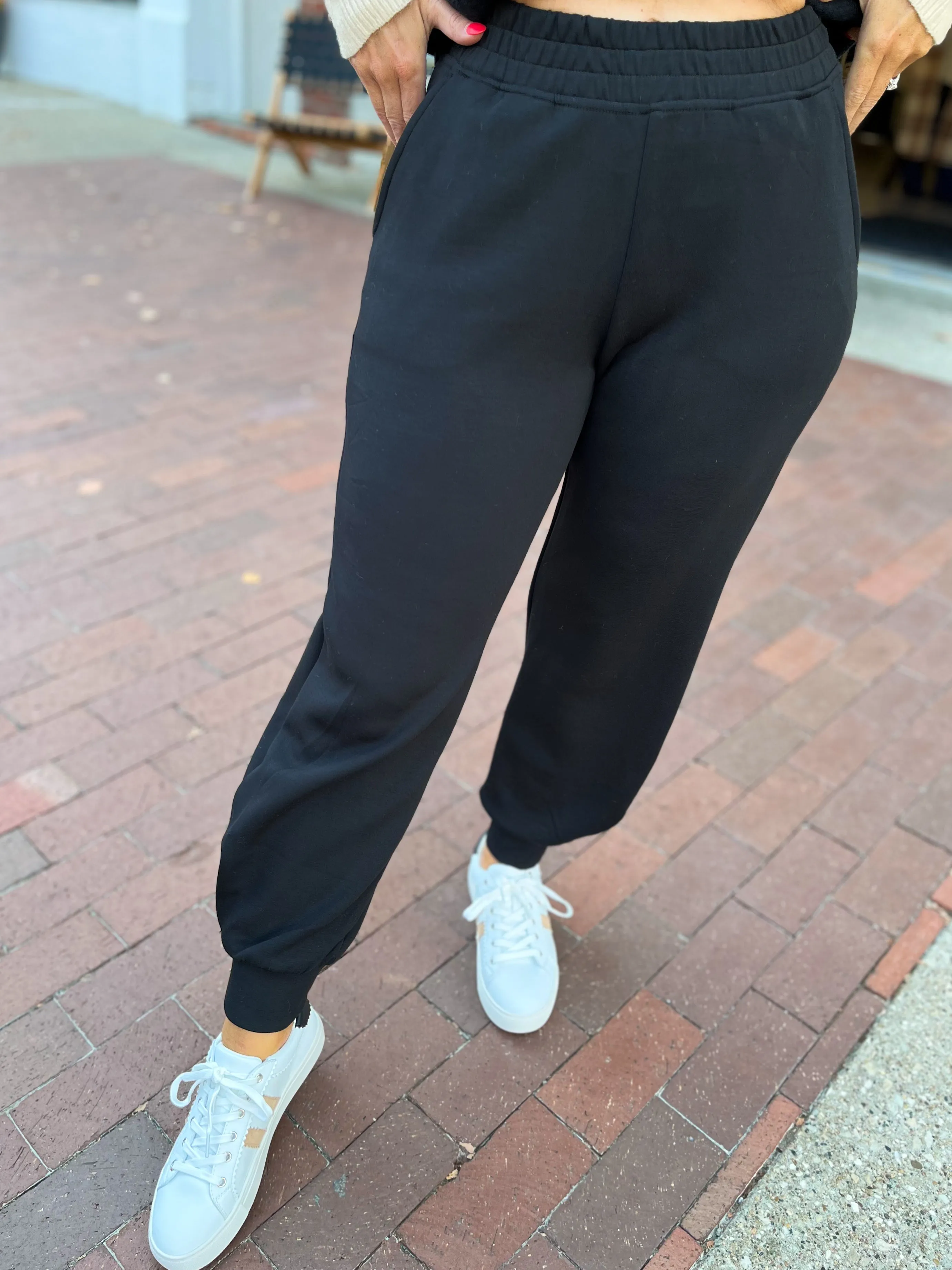 Black Modal Joggers