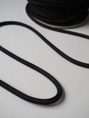 Black   Moss Net Braided Cord 6mm