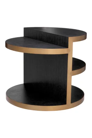 Black Oak Modern Side Table | Eichholtz Nilo