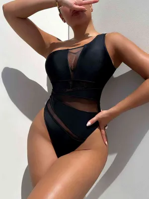 Black One-Piece Swimsuit