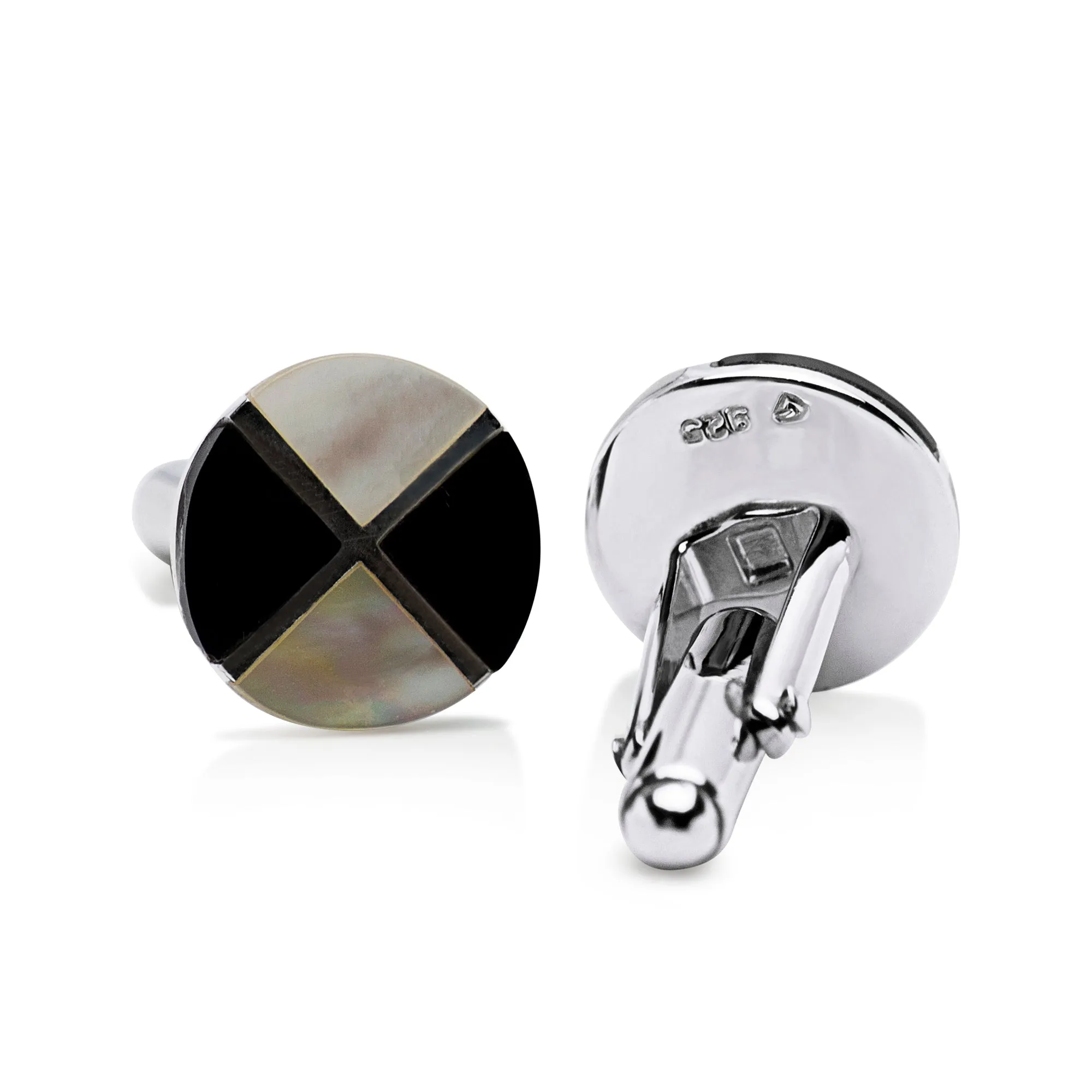 Black Onyx & Pearl Cufflinks