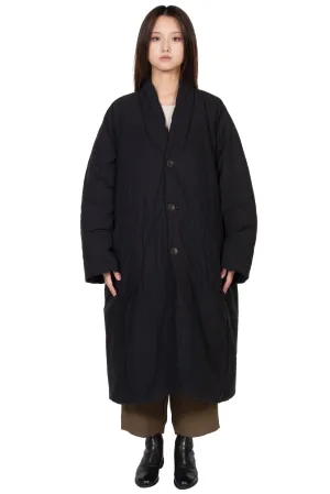 Black Padded Long Coat