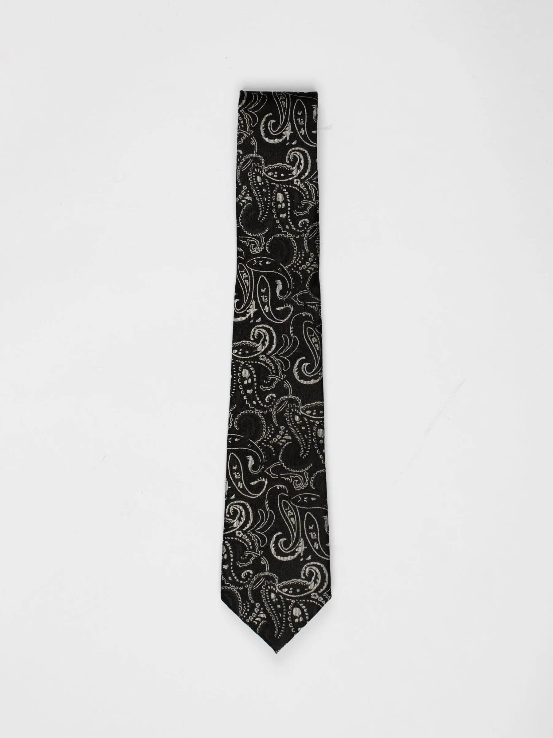 Black Paisley Tie