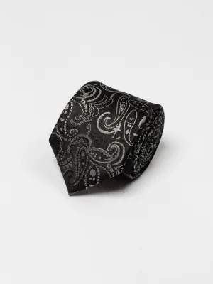 Black Paisley Tie