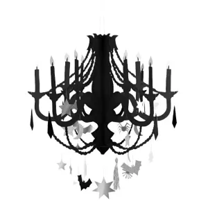 Black Paper Chandelier