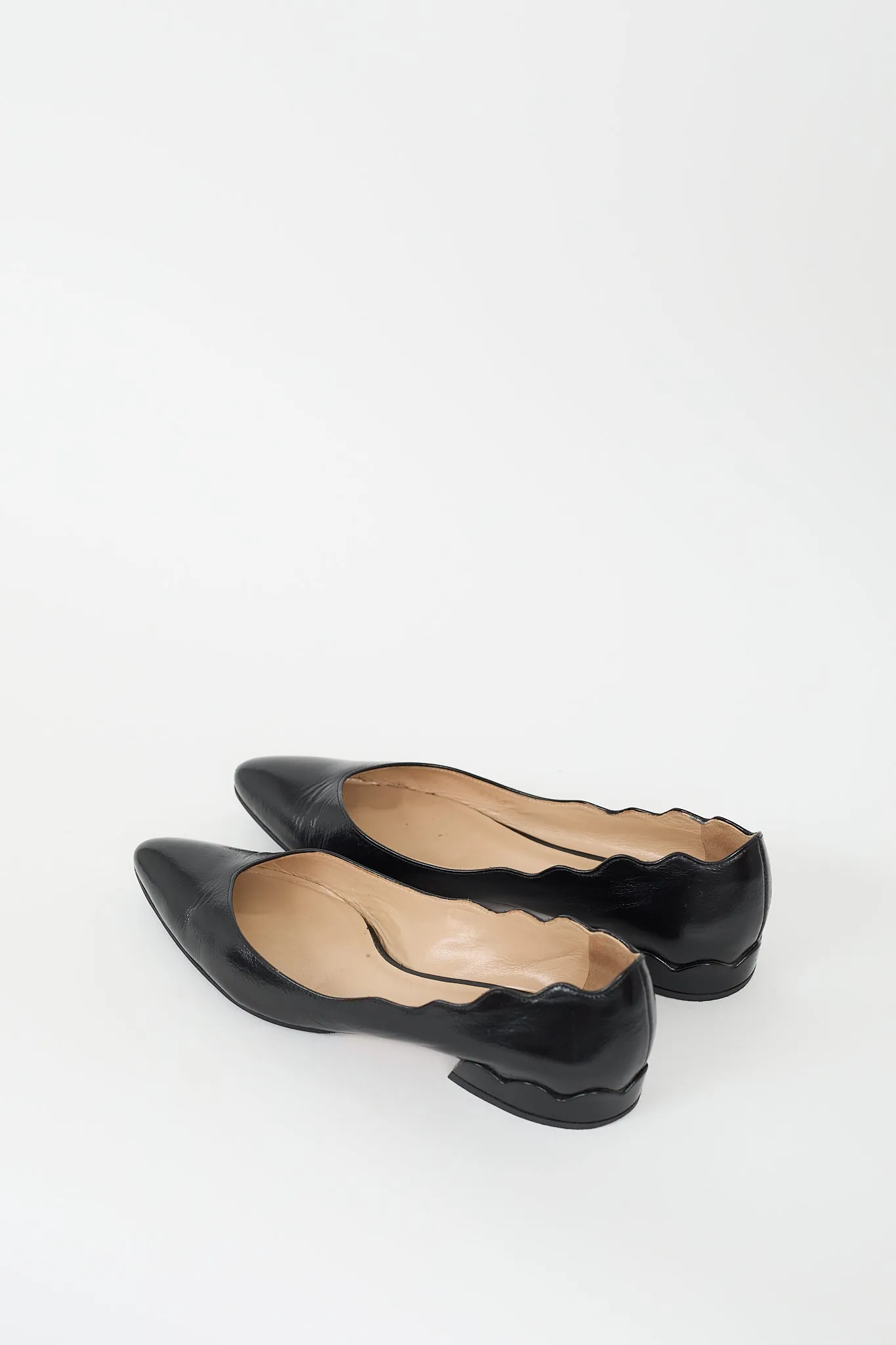 Black Patent Pointed Toe Ballet Flat