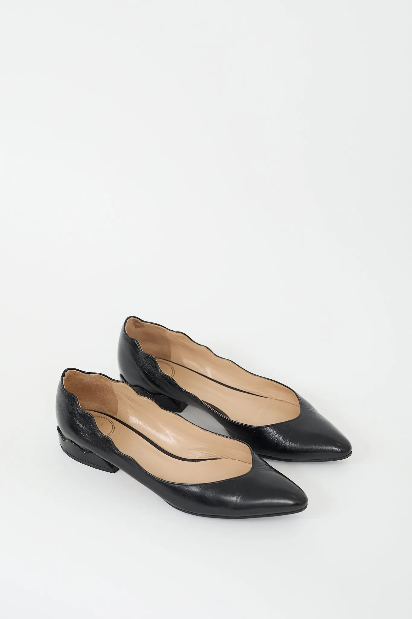 Black Patent Pointed Toe Ballet Flat