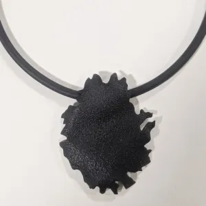 Black Peony Necklace