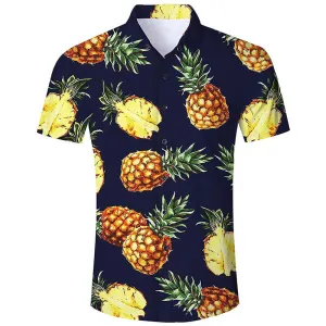 Black Pineapple Funny Hawaiian Shirt