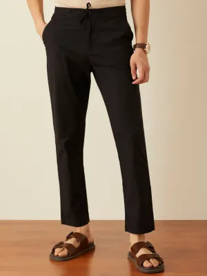 Black Plain Loose Pants