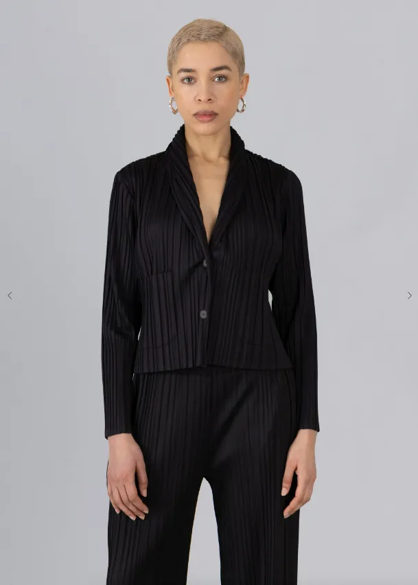 Black Pleated Jacket