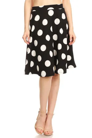 Black Polka Dot Skirt