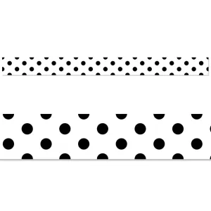 Black Polka Dots EZ Border Core Decor