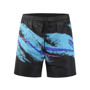 Black Printing Beach Board Short